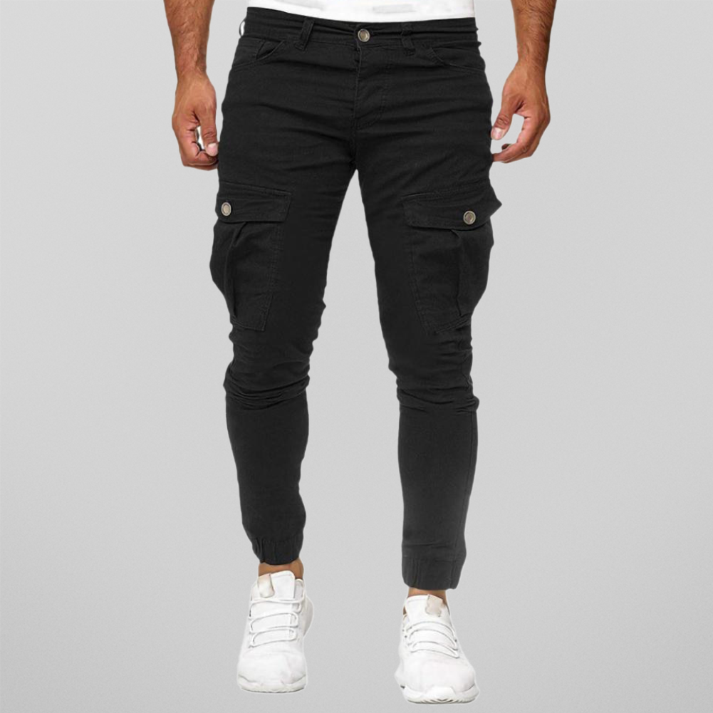 Men's Slim Fit Cargo Trousers - Enzo