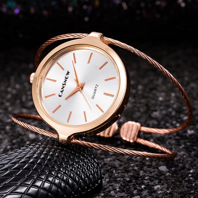 Cansnow Intertwined bangle watch