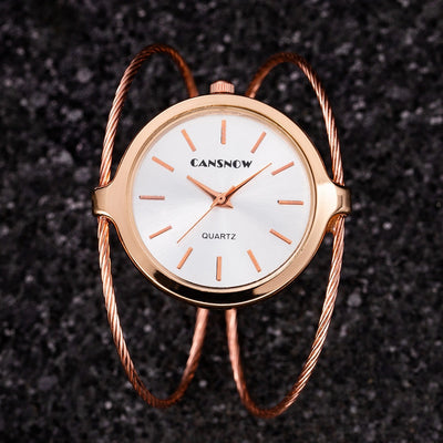 Cansnow Intertwined bangle watch