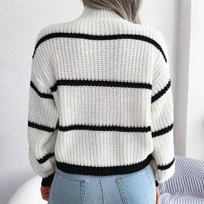Cosy women's cotton jumper with an elegant cut