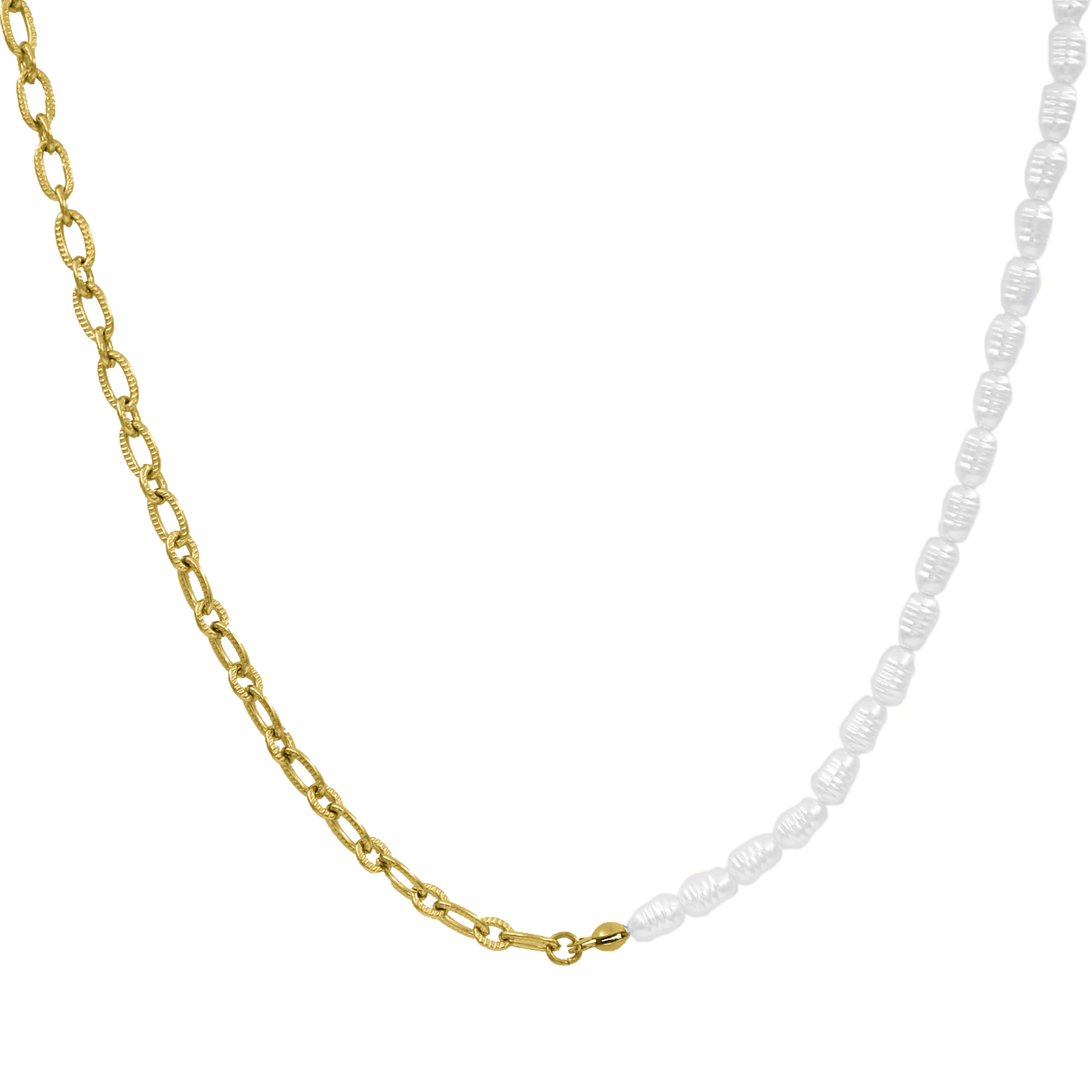 Elegant Pearl necklace 14K gold-plated
