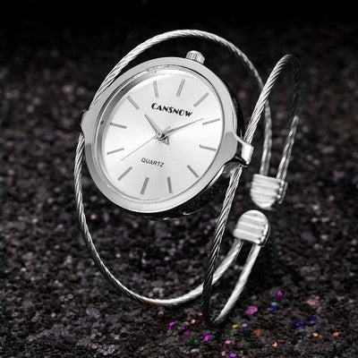Cansnow Intertwined bangle watch