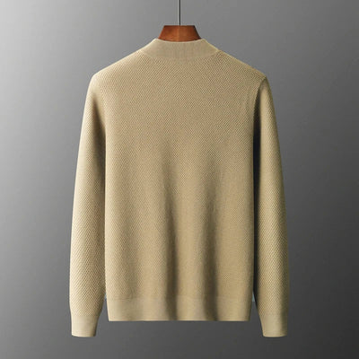 Cardigan - Men - Virgin Wool Blend Knit - Open Front - Edward