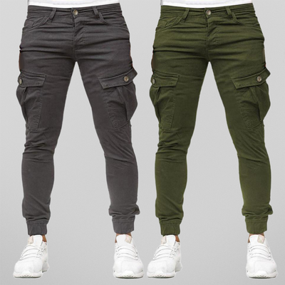 Men's Slim Fit Cargo Trousers - Enzo