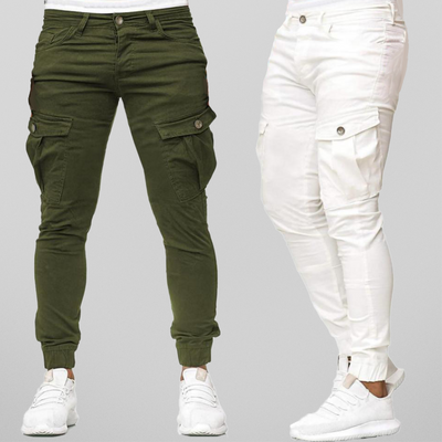 Men's Slim Fit Cargo Trousers - Enzo