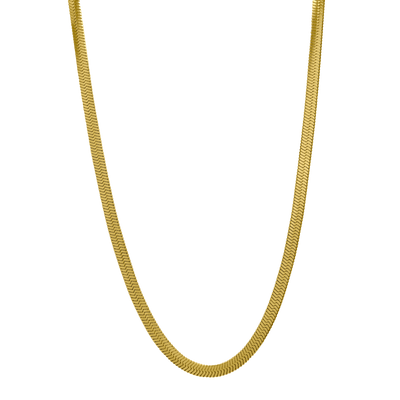 Sleek chain 18K gold-plated