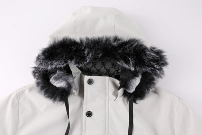 Winter Jacket - Men - Faux Fur Hood - Multi-Pocket Parka - Leonis