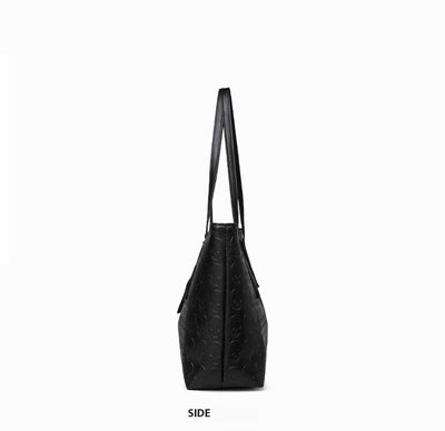 Handbag for women with skull print and large capacity