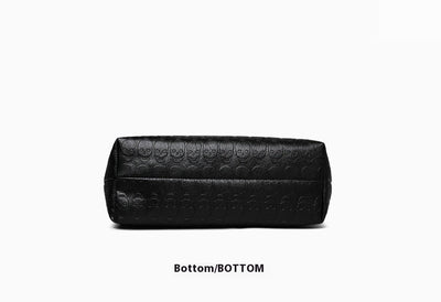 Handbag for women with skull print and large capacity