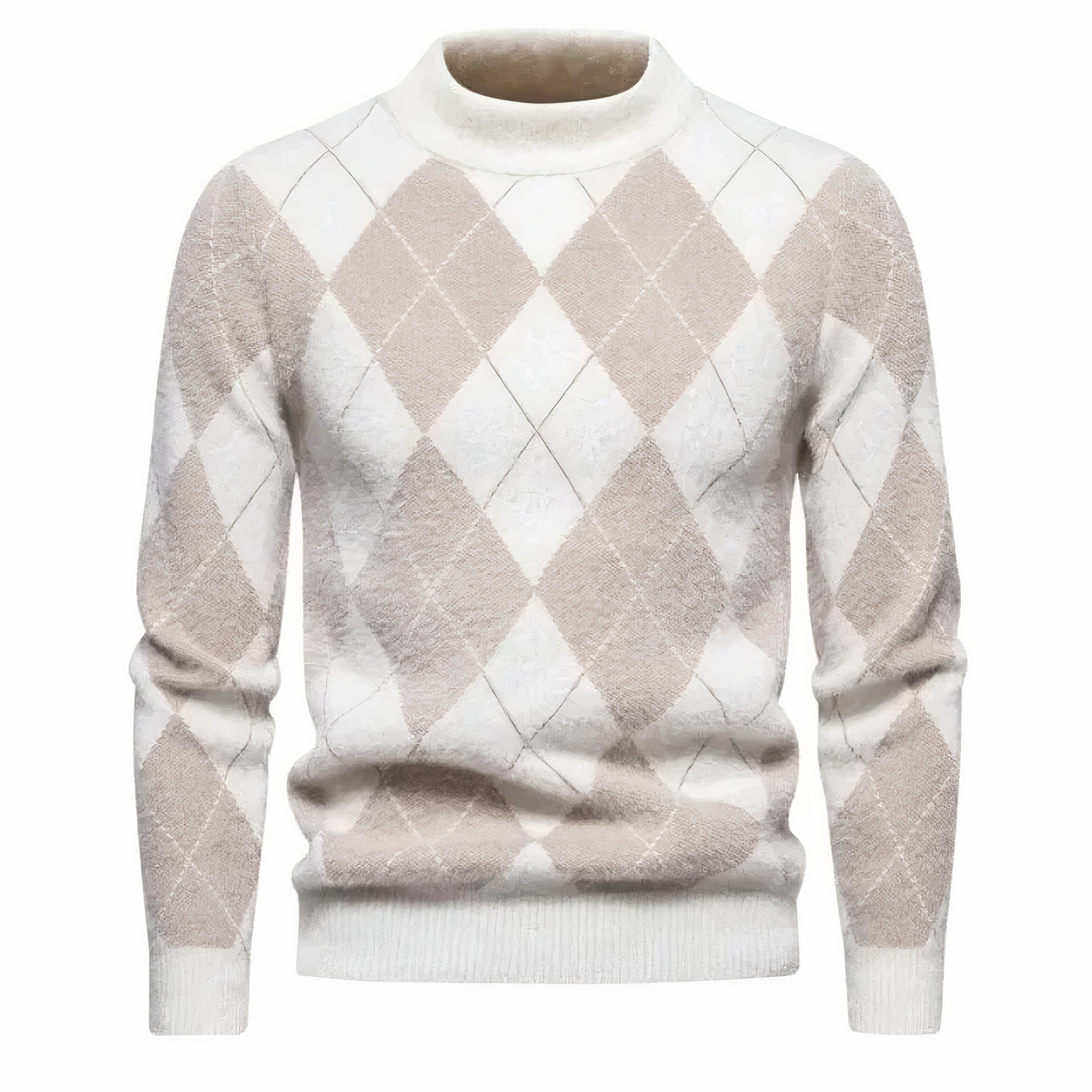 Jumper - Men - Argyle Knit - Crew Neck - Jack