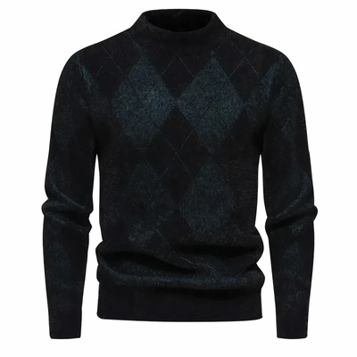 Jumper - Men - Argyle Knit - Crew Neck - Jack