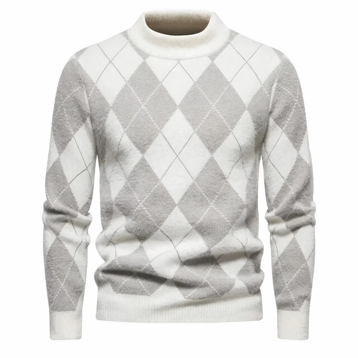 Jumper - Men - Argyle Knit - Crew Neck - Jack