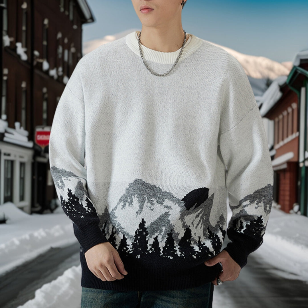 Jan - Fashionable round neck jumper