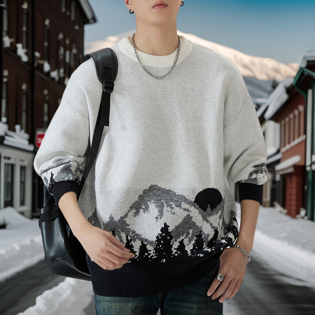 Jan - Fashionable round neck jumper