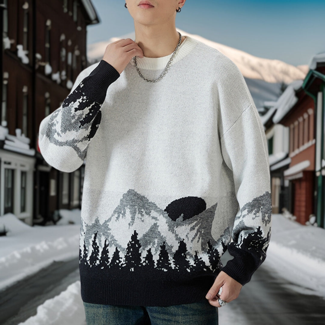 Jan - Fashionable round neck jumper