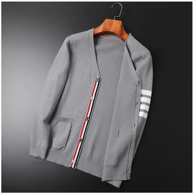 Men’s Button-Front V-Neck Cardigan - Kenneth