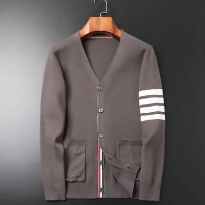 Men’s Button-Front V-Neck Cardigan - Kenneth