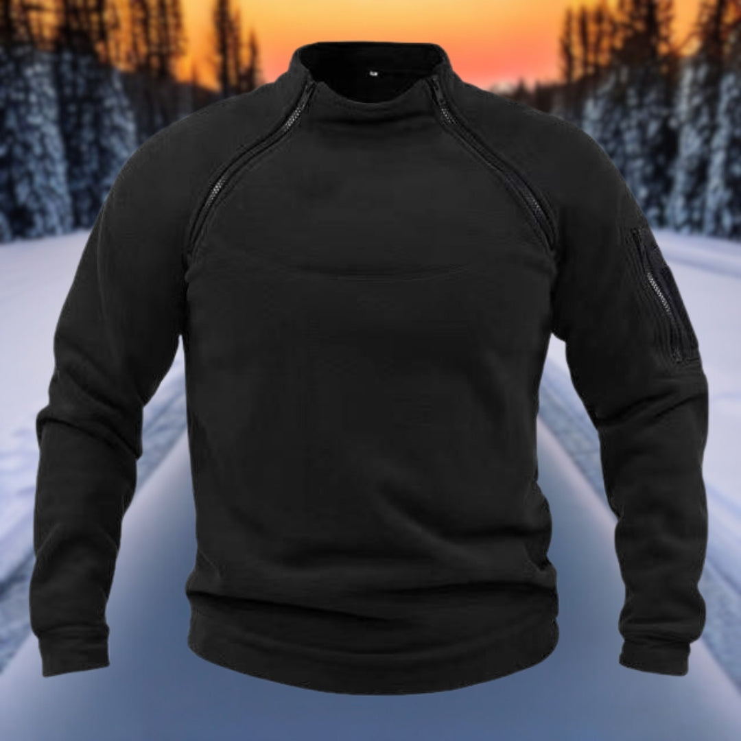 Chris - Double-layered warm polar fleece winter men's sweatshirt