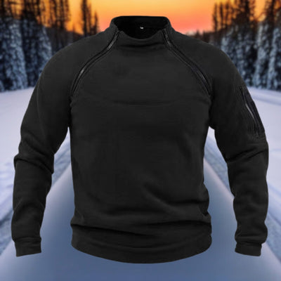 Chris - Double-layered warm polar fleece winter men's sweatshirt