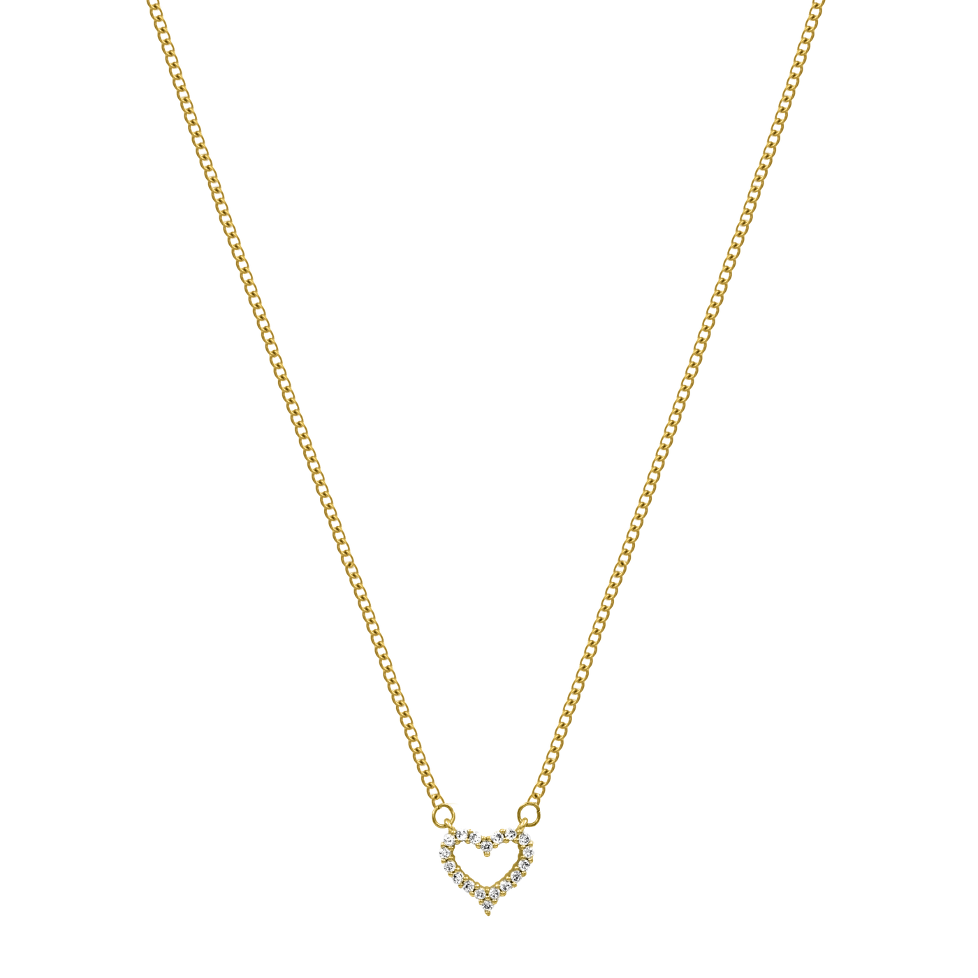 Cupido Heart necklace 14K gold-plated
