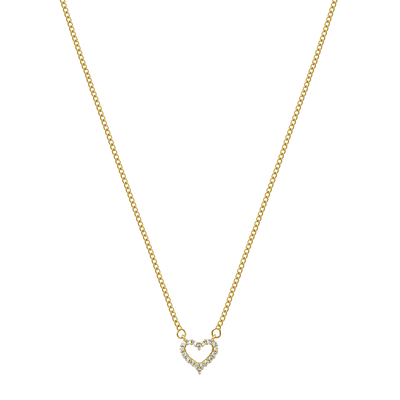 Cupido Heart necklace 14K gold-plated