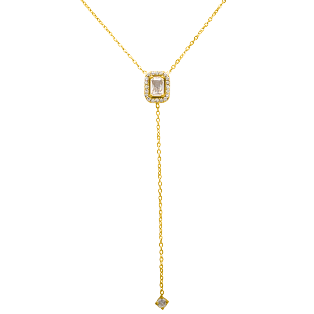 Dangling Inspire chain 14K gold-plated