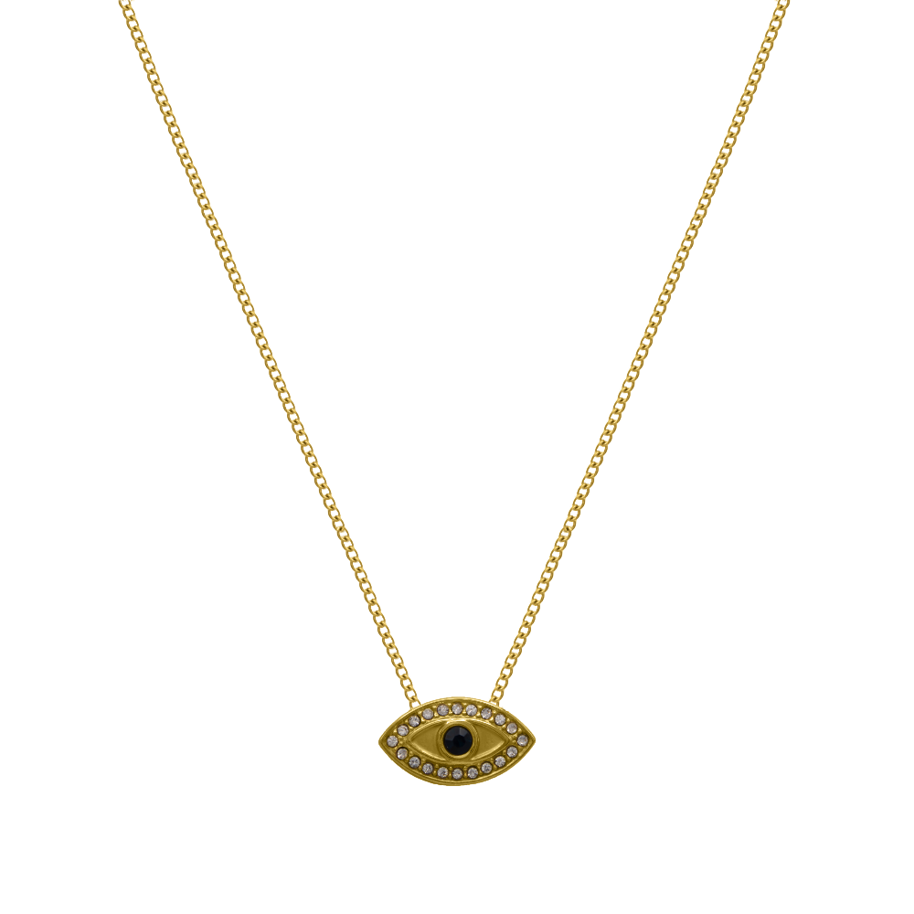 Nazar Eye View necklace 14K gold-plated
