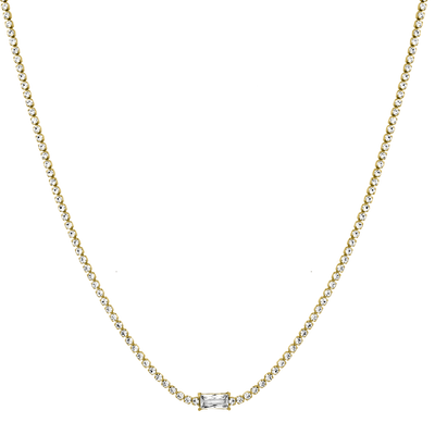 Prestige tennis chain 18K gold-plated
