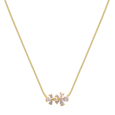 Flower chain 14K gold-plated
