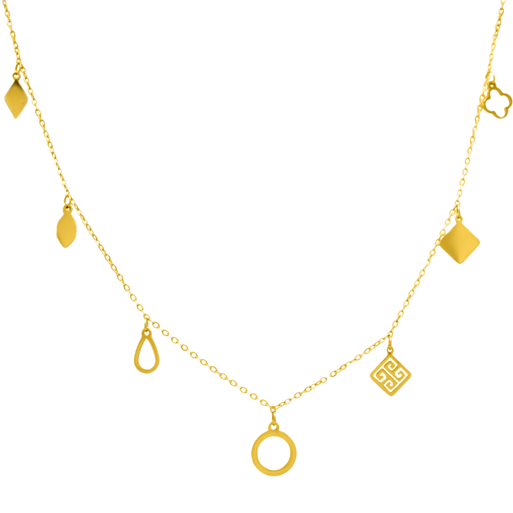 Blissful Circle chain 18K gold-plated