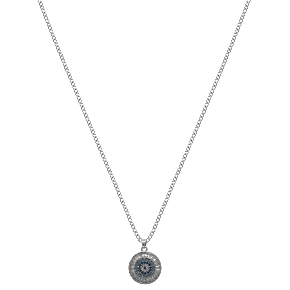 Crystal Nazar necklace 14K gold-plated