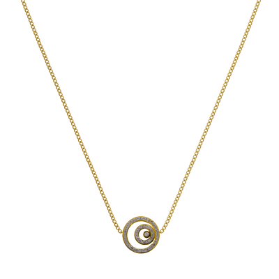 Neverending Circle chain 14K gold-plated
