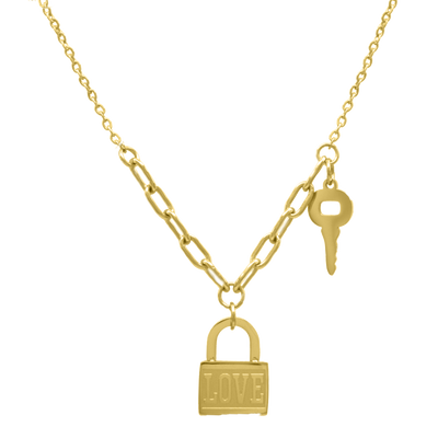 Love Lock chain 14K gold-plated
