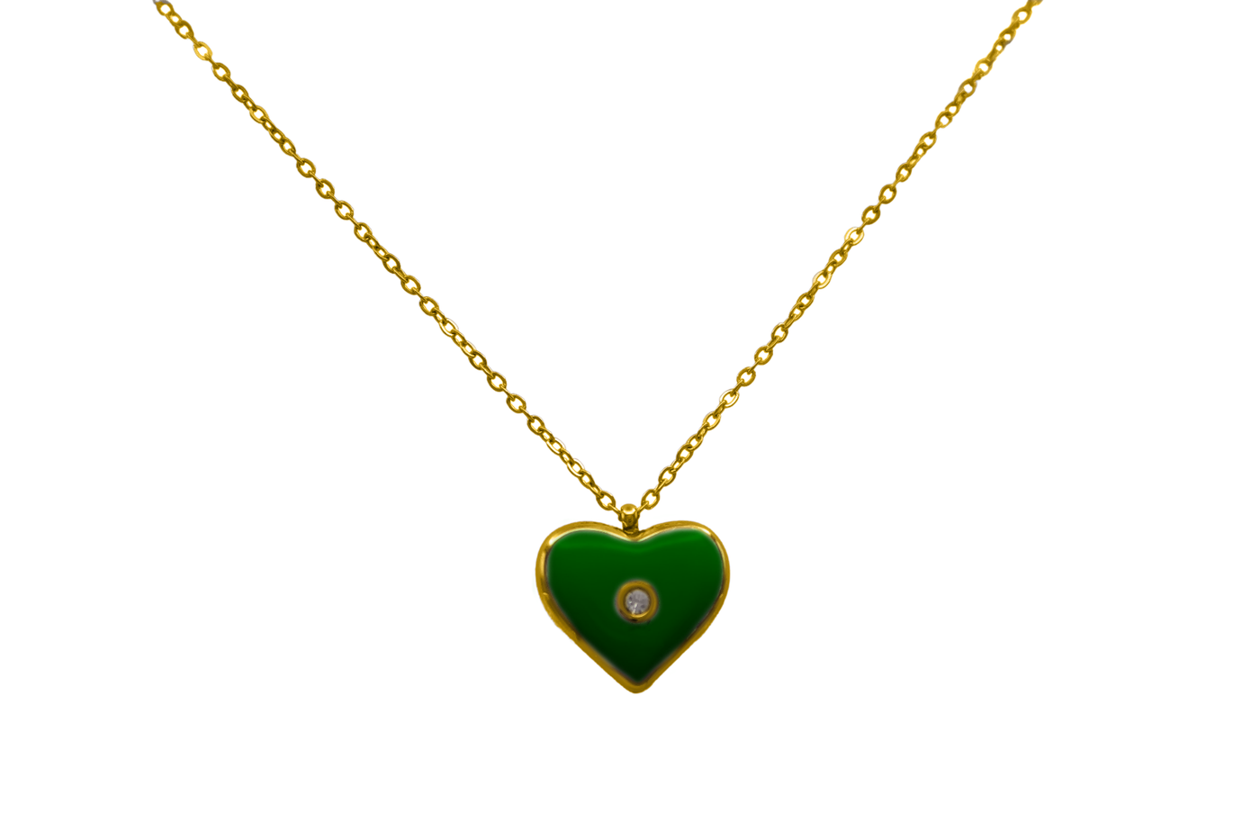 Love Stone Heart 14K gold-plated