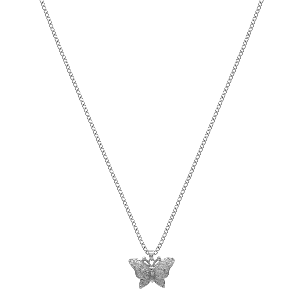 Butterfly chain 14K gold-plated