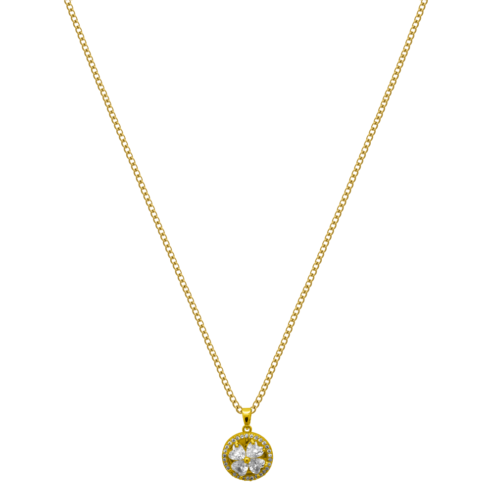 Rotating Blossom chain 18K gold-plated