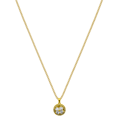 Rotating Blossom chain 18K gold-plated