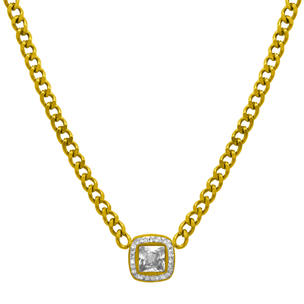 Deluxe mirror chain 18K gold-plated