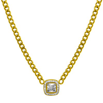 Deluxe mirror chain 18K gold-plated