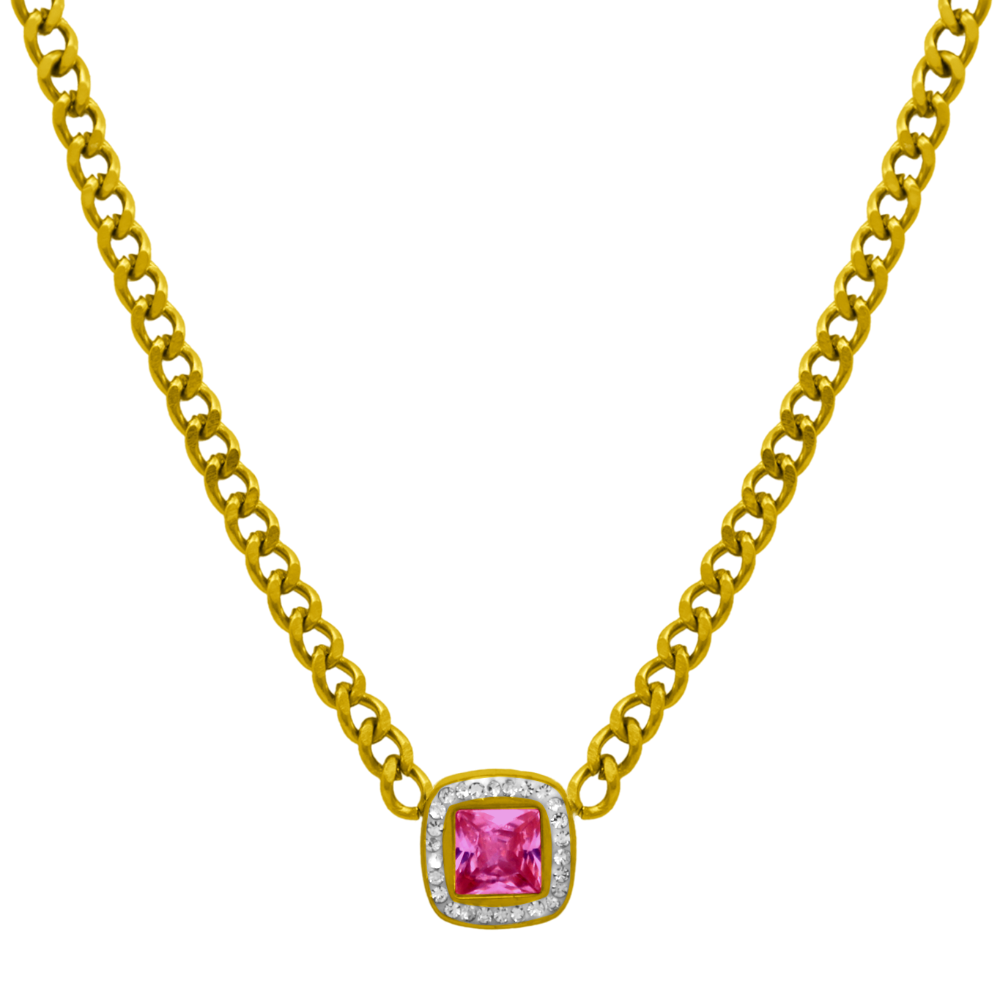 Deluxe mirror chain 18K gold-plated