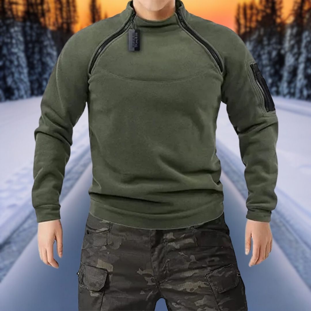 Chris - Double-layered warm polar fleece winter men's sweatshirt