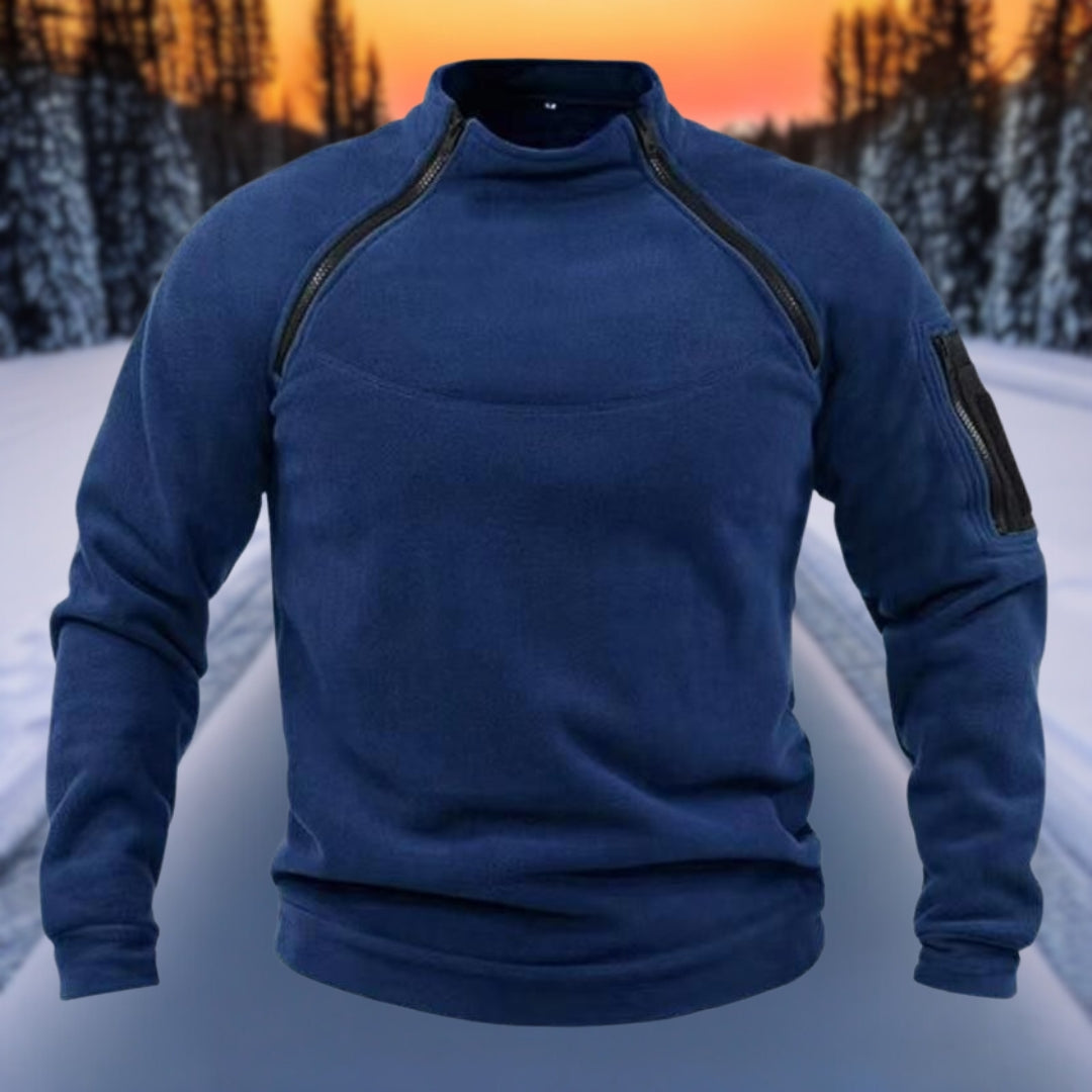 Chris - Double-layered warm polar fleece winter men's sweatshirt