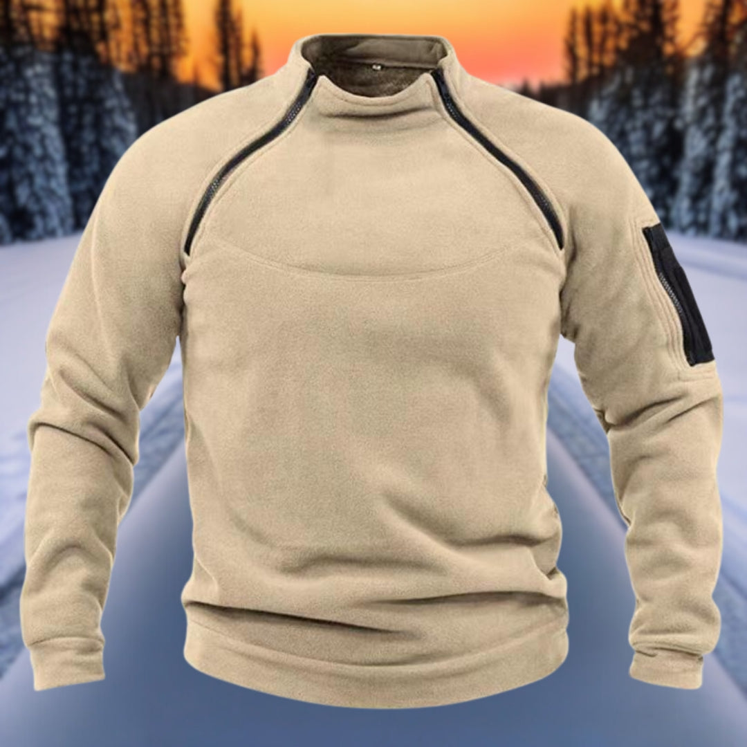 Chris - Double-layered warm polar fleece winter men's sweatshirt