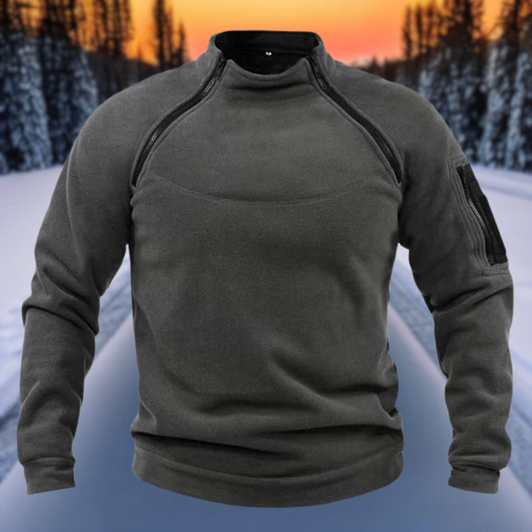 Chris - Double-layered warm polar fleece winter men's sweatshirt