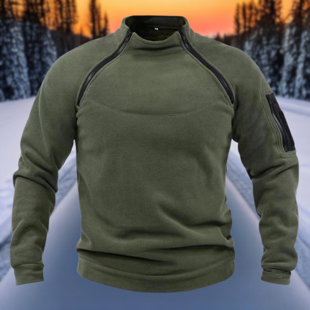 Chris - Double-layered warm polar fleece winter men's sweatshirt