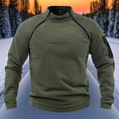 Chris - Double-layered warm polar fleece winter men's sweatshirt