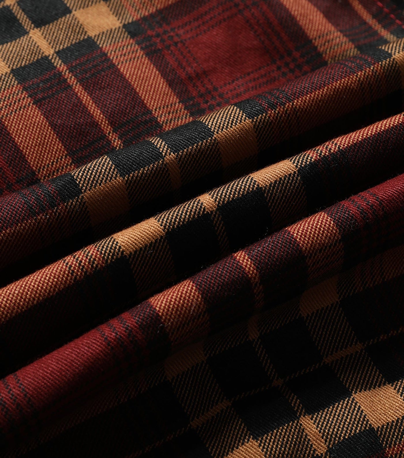 Men's Fleece-Lined Plaid Corduroy Shirt Jacket - Elias