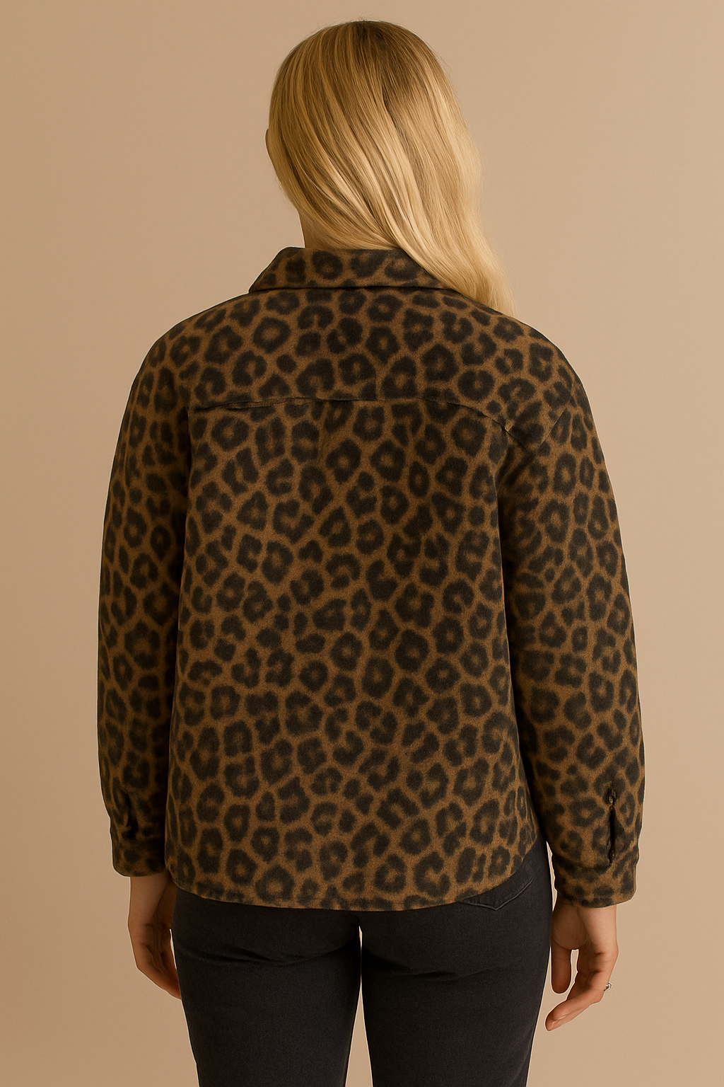 Women's jacket with leopard print - Leandra
