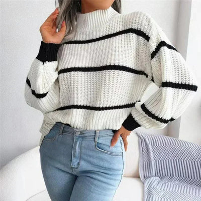 Cosy women's cotton jumper with an elegant cut