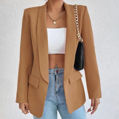 Blazer - Women - Tailored Single-Breasted with Flap Pockets - Élise